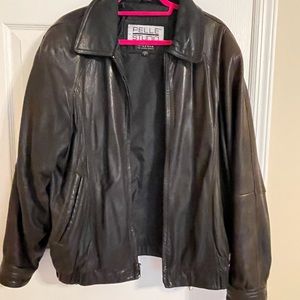 Pelle Studio Men's Black Leather Jacket